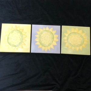 Sunflower wall art